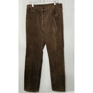 Vintage Levis 519 Corduroy Pants Mens 36x31 Brown Straight USA  1980s Pleated
